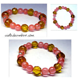 Pulsera de ámbar con cuarzo (Mod. 0739)