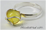 Anillo de ámbar amarillo (Mod. 00810)