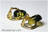 Aretes de ámbar musgoso (Mod. 0801)