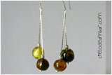 Aretes de ámbar musgoso (Mod. 0822)