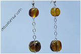 Aretes de ámbar musgoso (Mod. 0821)