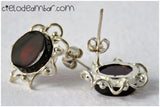 Aretes de ámbar rojo (Mod. 0227)