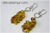 Aretes de ámbar musgoso (Mod. 0133)