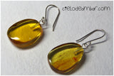 Aretes de ámbar amarillo (Mod. 0461)