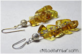 Aretes de ámbar amarillo (Mod. 0131)
