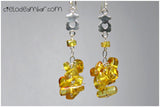 Aretes de ámbar amarillo (Mod. 0132)