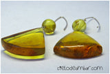 Aretes de ámbar amarillo (Mod. 0523)