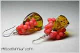Aretes de ámbar musgoso (Mod. 0464)