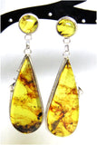 ARETES DE ÁMBAR MUSGOSO (MOD. NC-017)